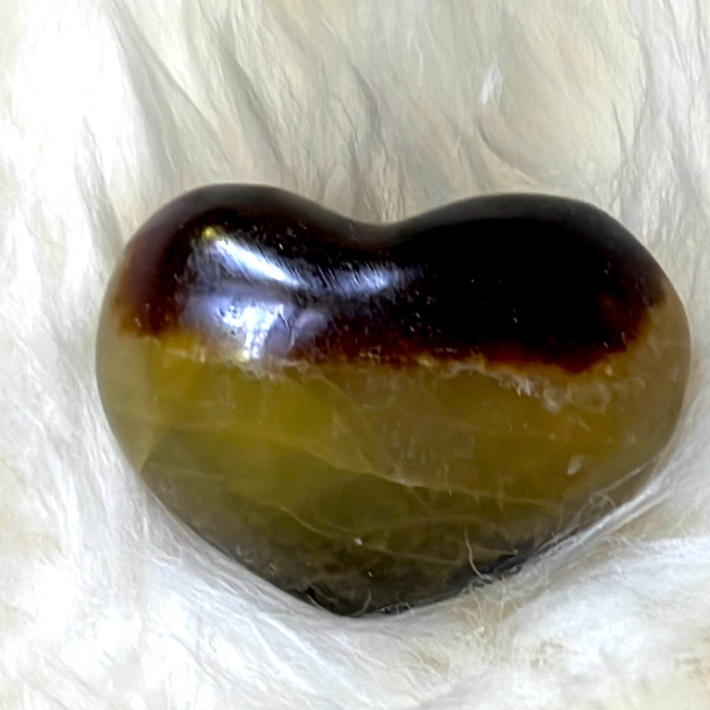 Natural Septarian Crystal Heart